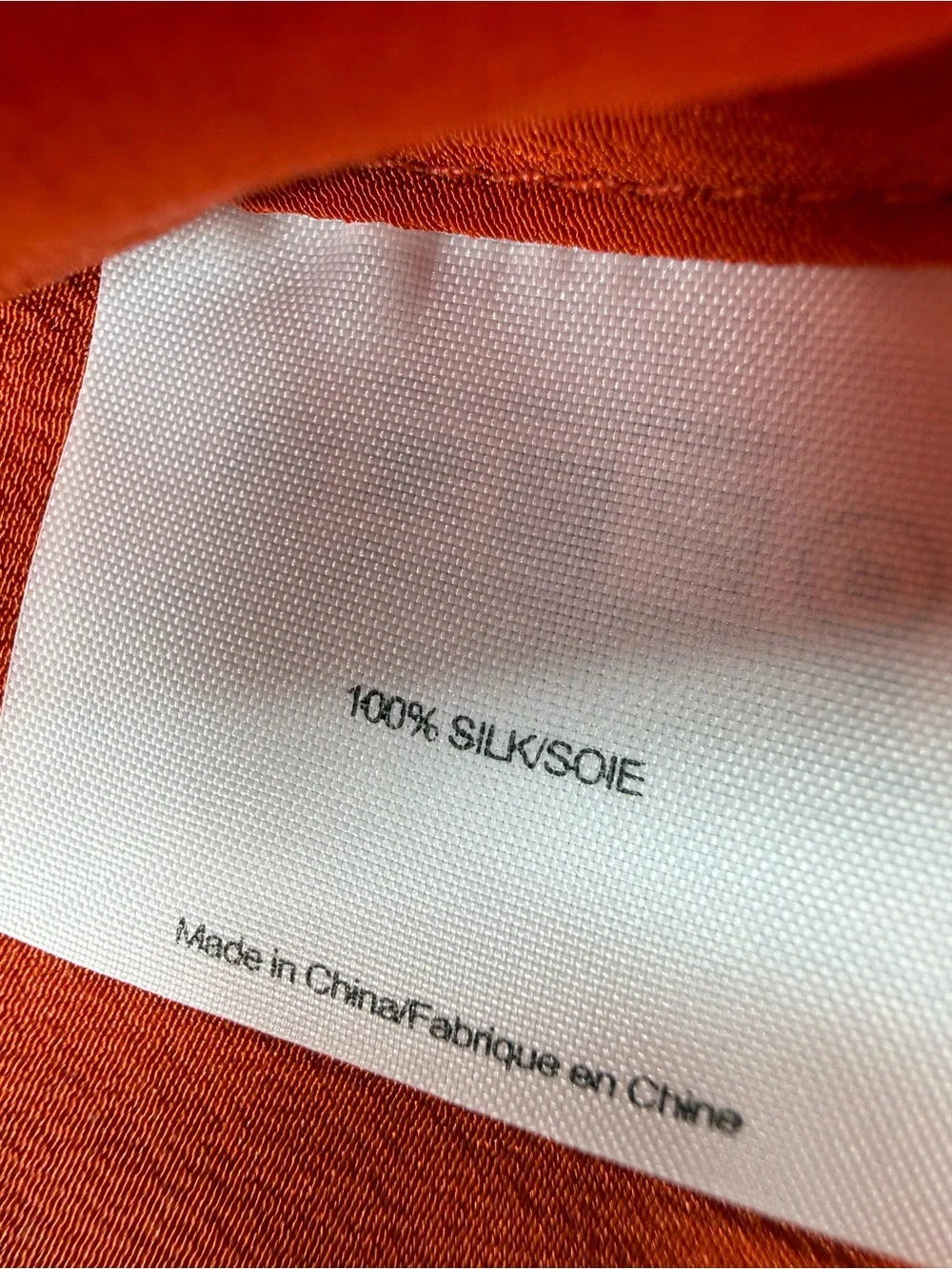 Tory Burch 100% Silk Orange Blouse -Size 4